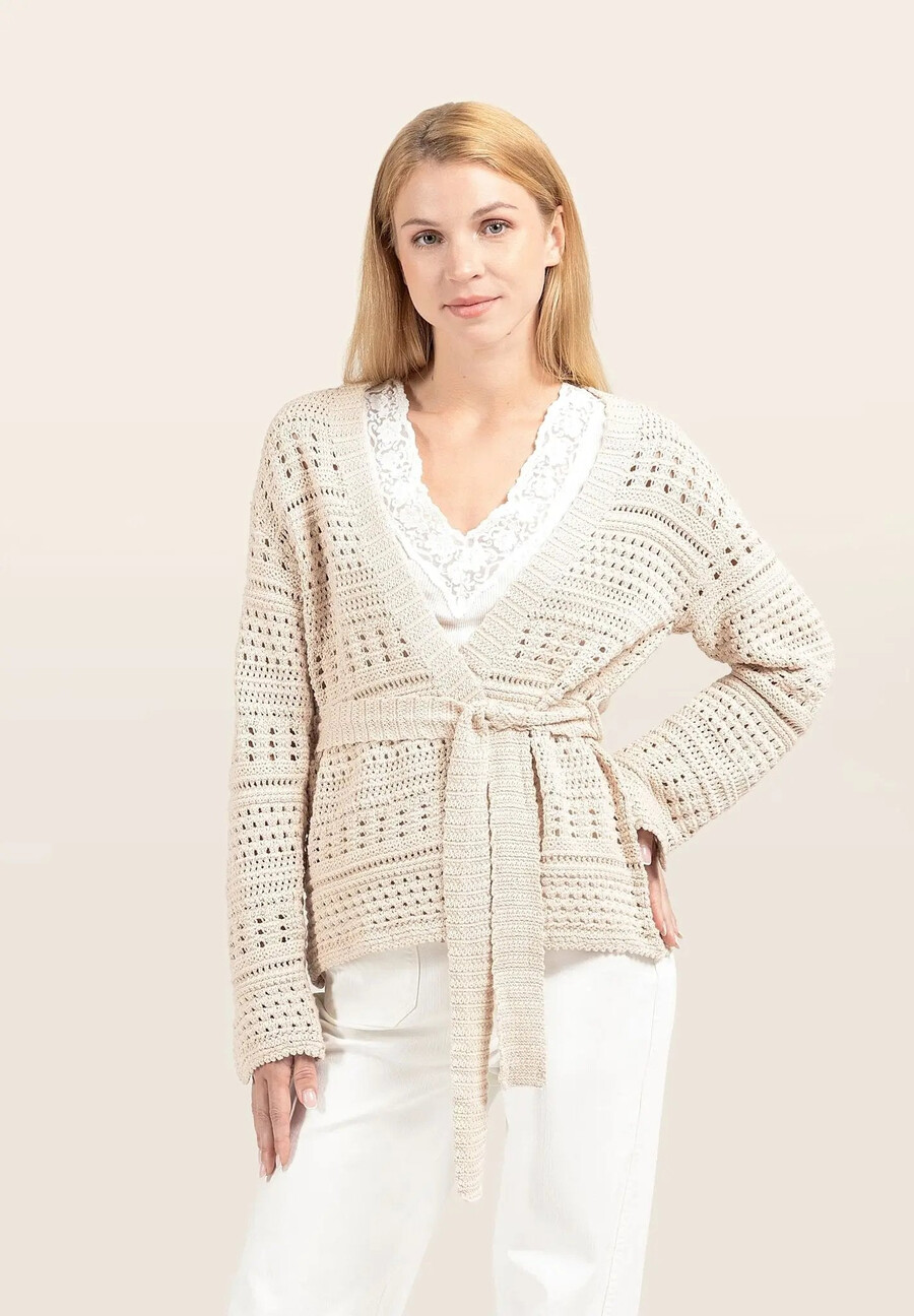 strickjacke zum binden